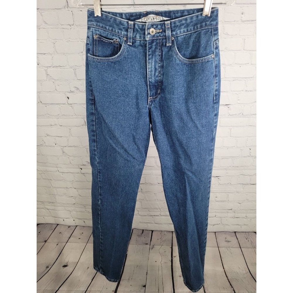VTG Z. Cavaricci Blue Jeans Stone Wash  High Rise High Waist Size 27 (26 X 32)